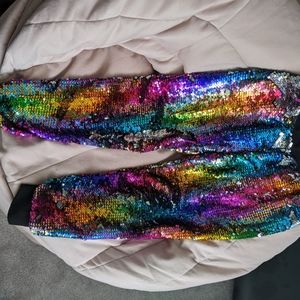 Girls Sequin Joggers
